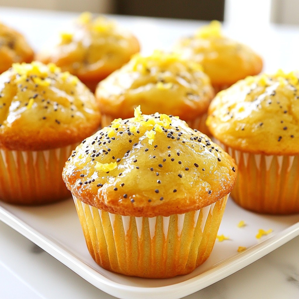 Lemon Poppy Seed Muffins Fluffy and Flavorful Treat