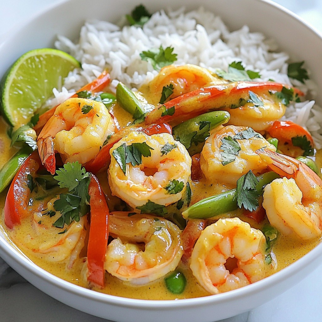 Coconut Lime Shrimp Curry Flavorful and Simple Dish