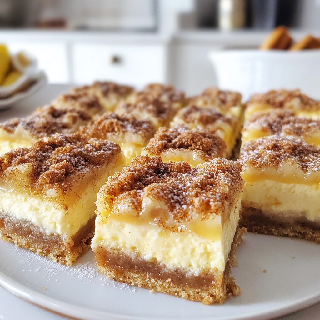 Churro Cheesecake Bars Delightfully Simple Recipe