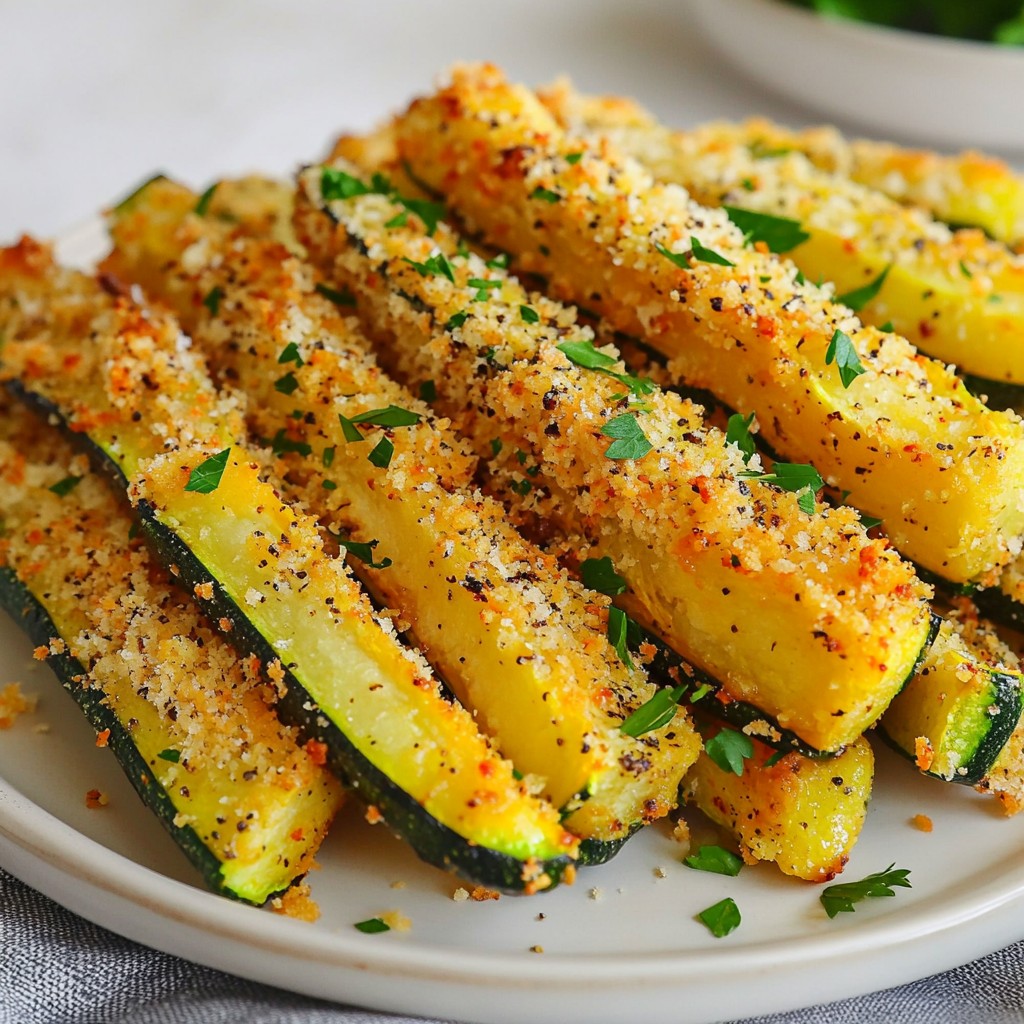 Baked Parmesan Zucchini Fries Crispy and Flavorful Snack