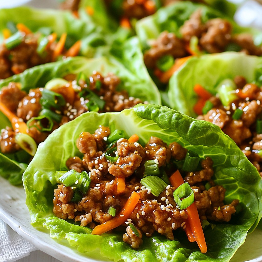 Teriyaki Turkey Lettuce Wraps Tasty and Healthy Meal
