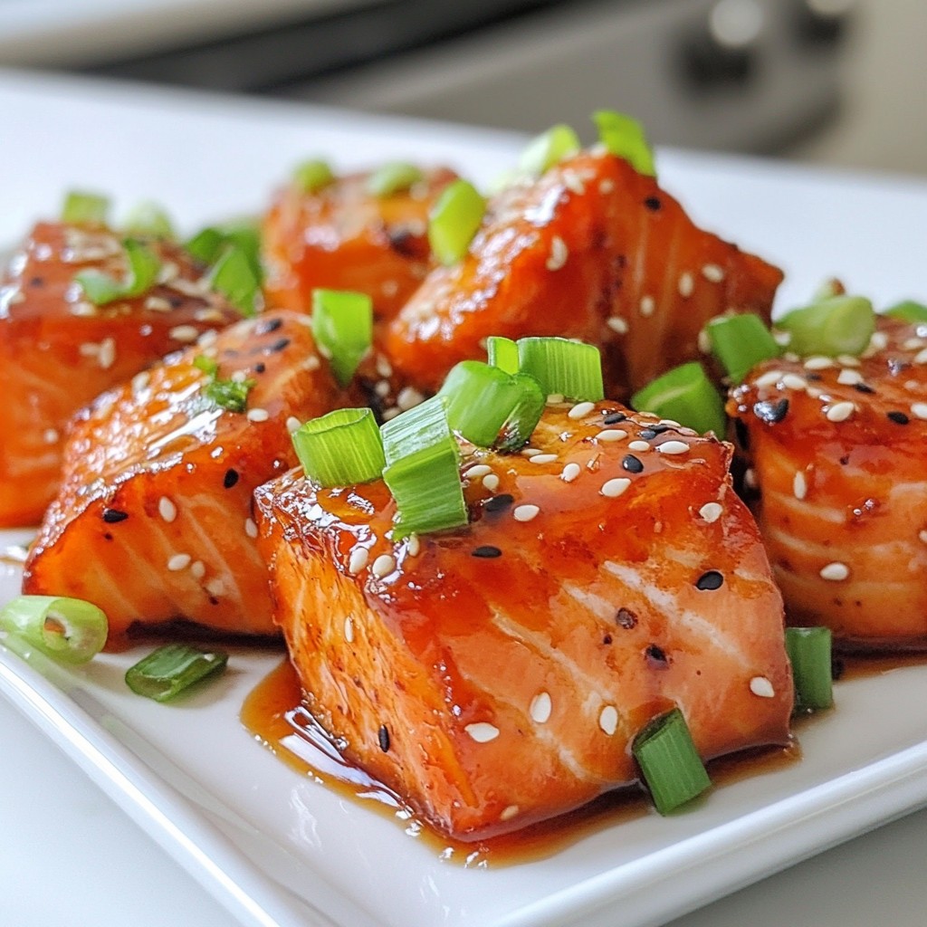 Maple Glazed Salmon Bites Easy and Flavorful Snack