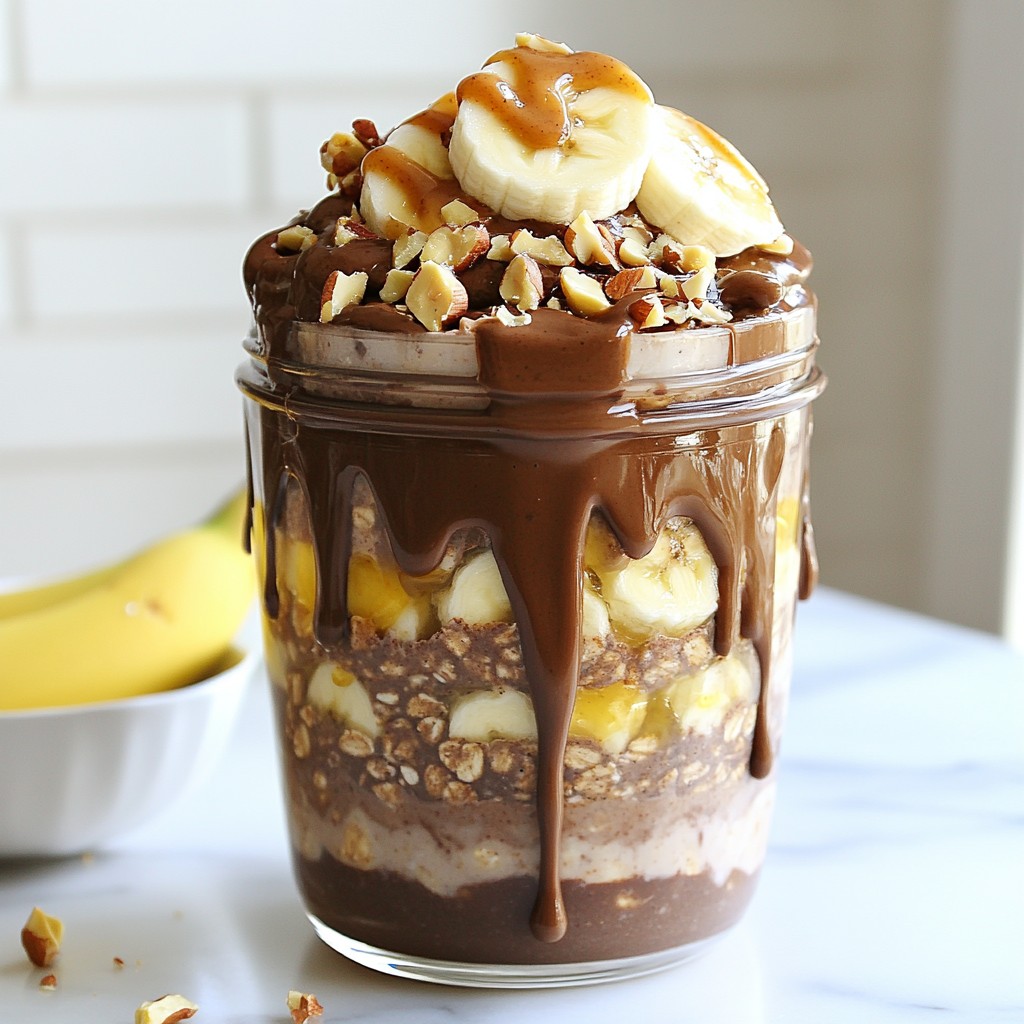 Chocolate Peanut Butter Overnight Oats Simple Recipe