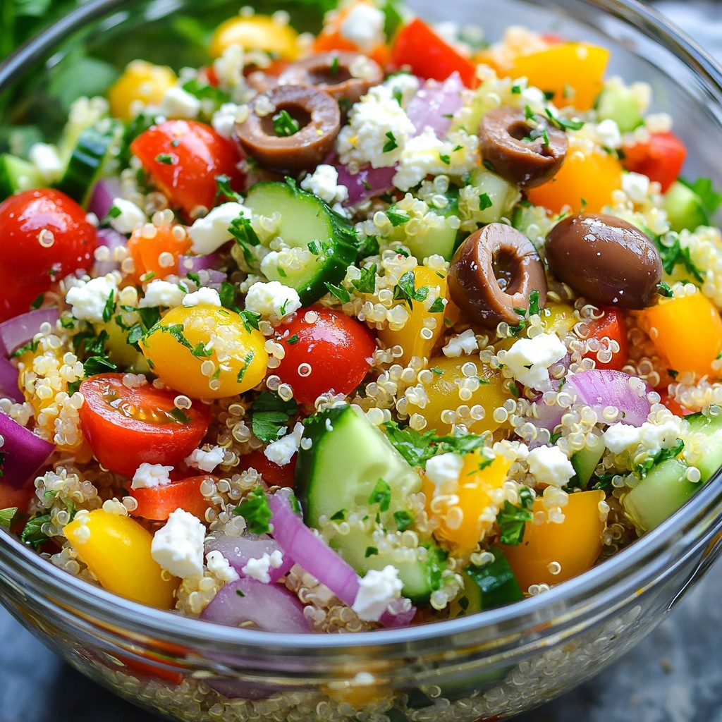 Mediterranean Quinoa Salad Fresh and Flavorful Dish