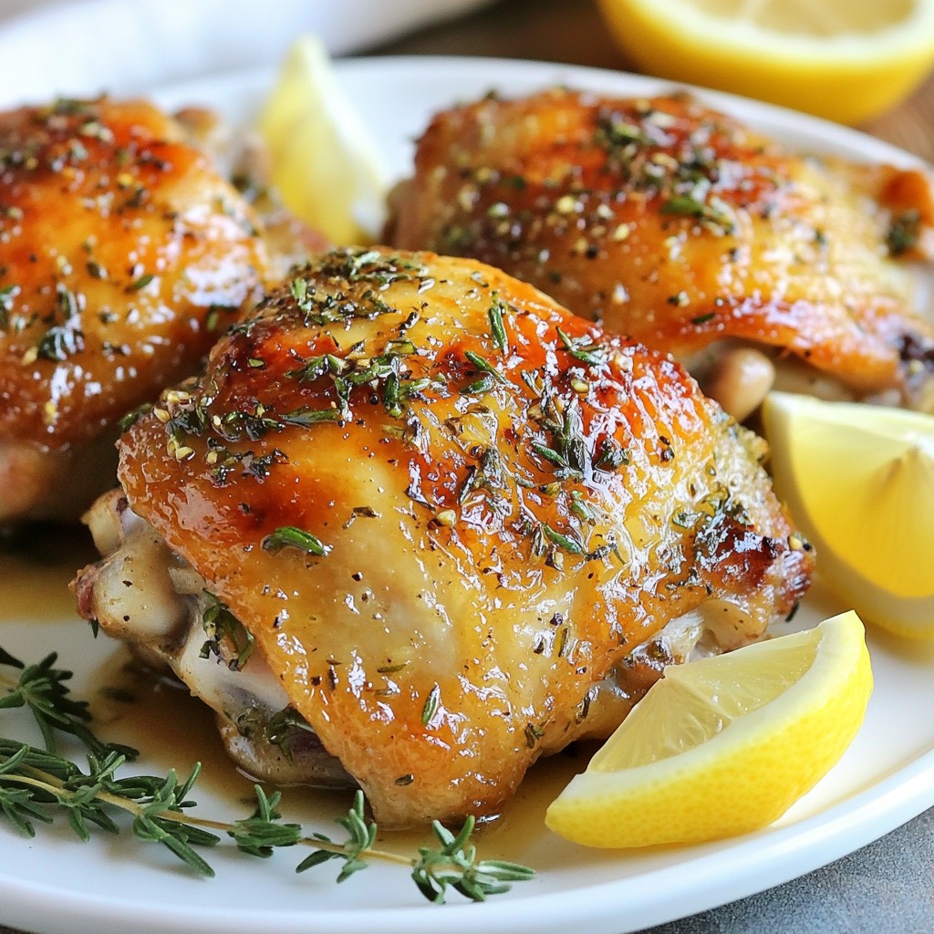 Garlic Herb Roasted Chicken Thighs Simple Family Meal