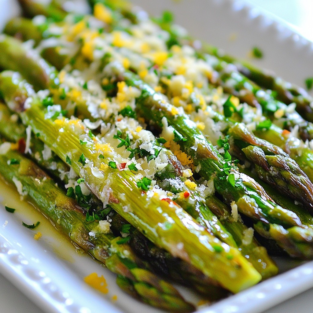 Garlic Parmesan Roasted Asparagus Crisp and Flavorful