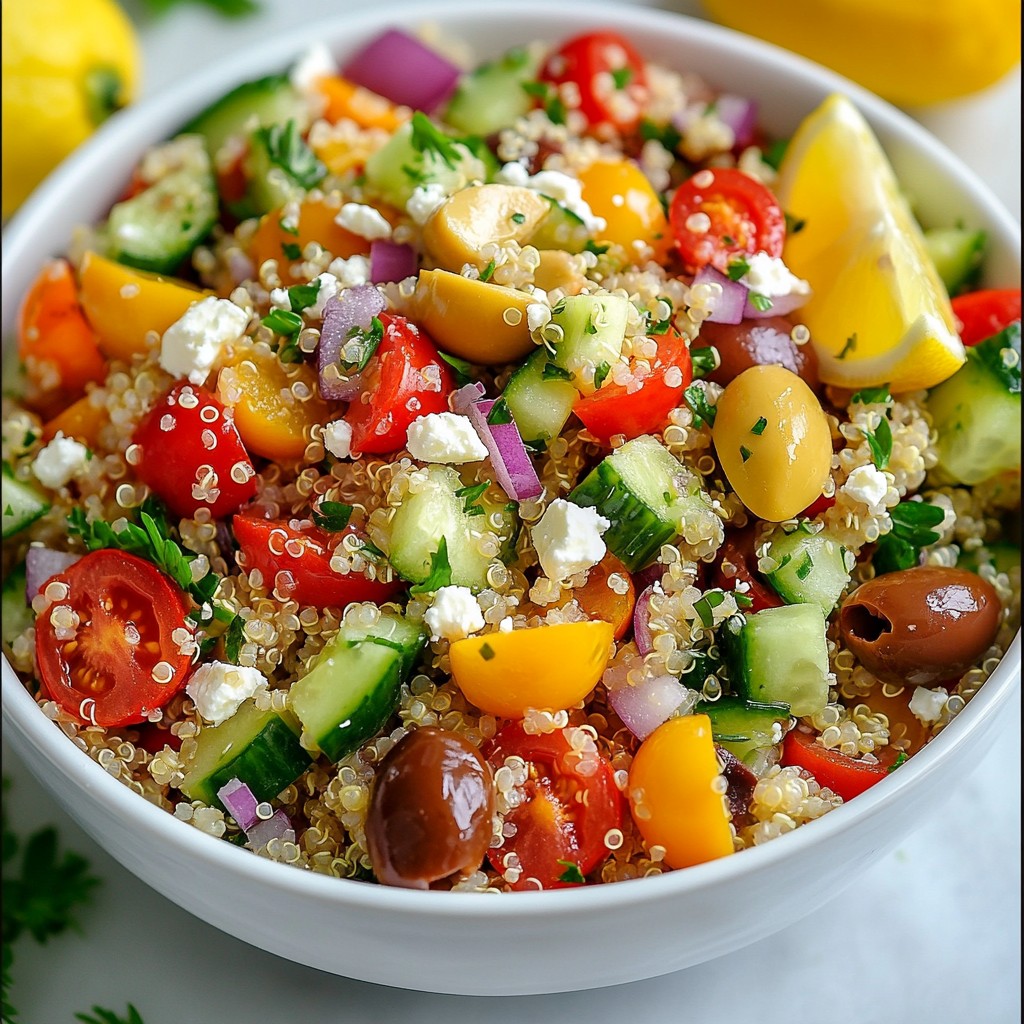 Mediterranean Quinoa Salad Fresh and Flavorful Meal