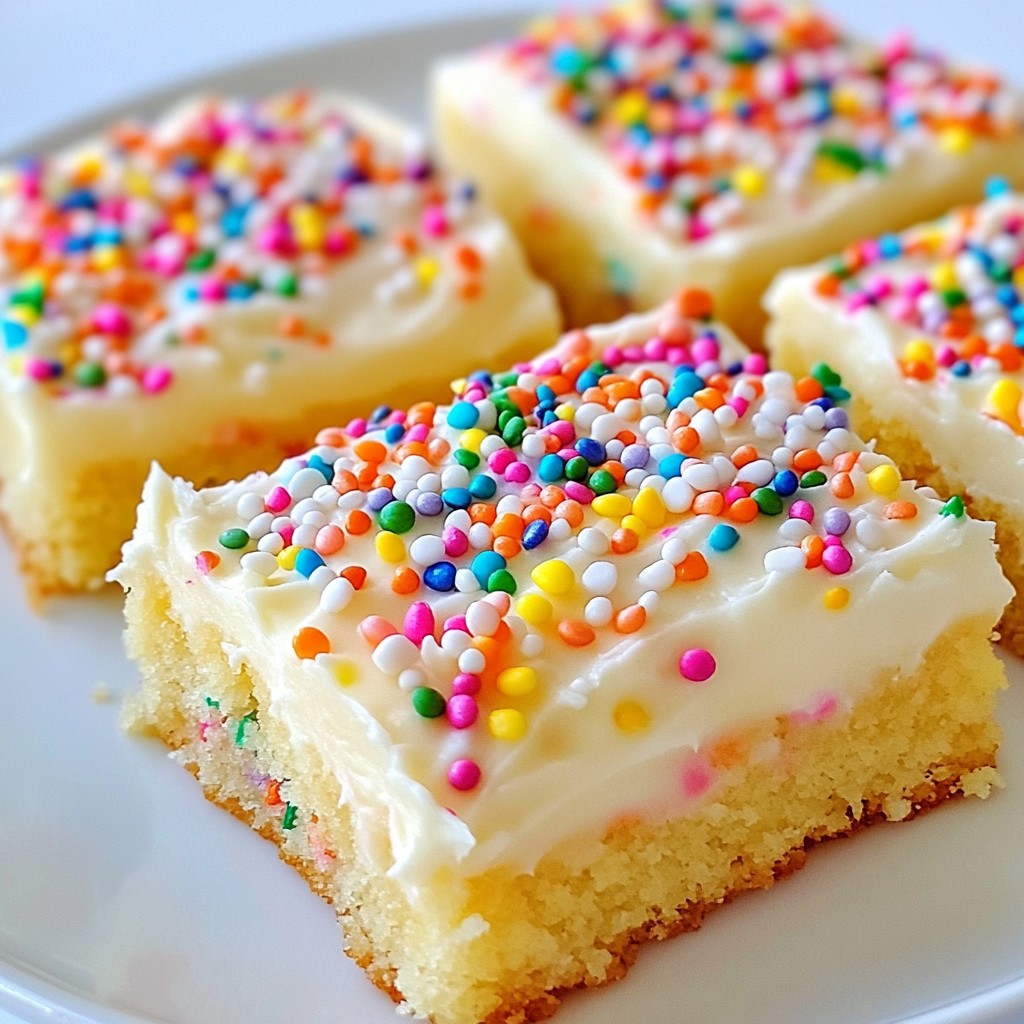Funfetti Sugar Cookie Bars Irresistible Dessert Treat