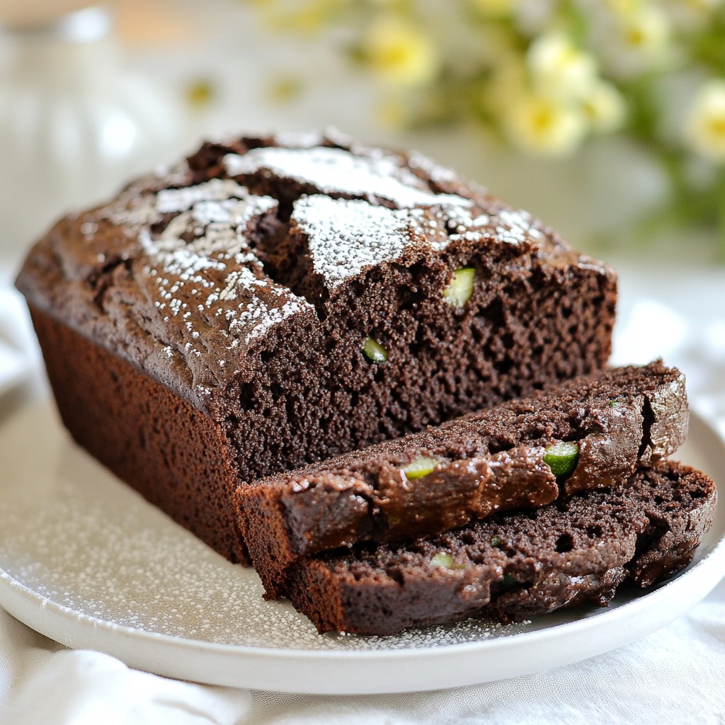 Double Chocolate Zucchini Bread Fast and Fluffy Treat
