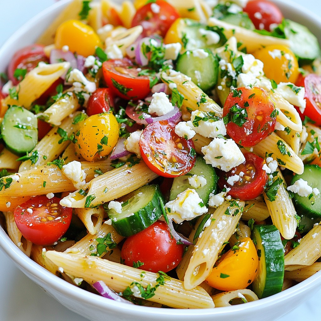 Greek Pasta Salad Flavorful and Fresh Recipe Guide