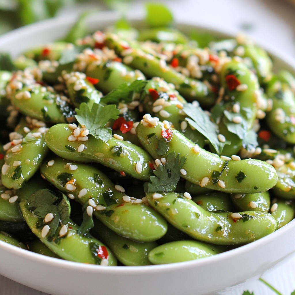 Spicy Garlic Edamame Flavorful and Simple Snack