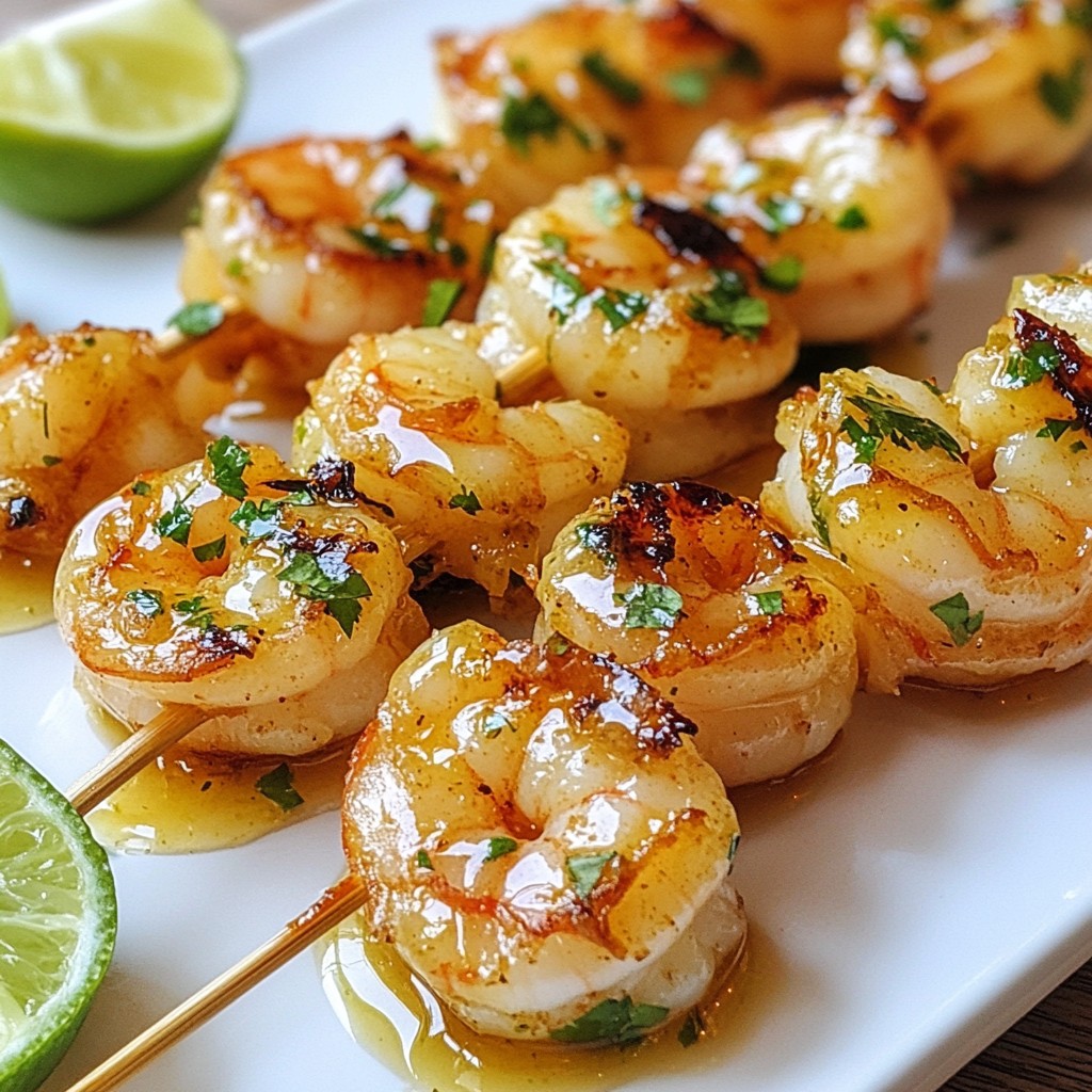 Honey Lime Shrimp Skewers Flavorful Grilled Delight