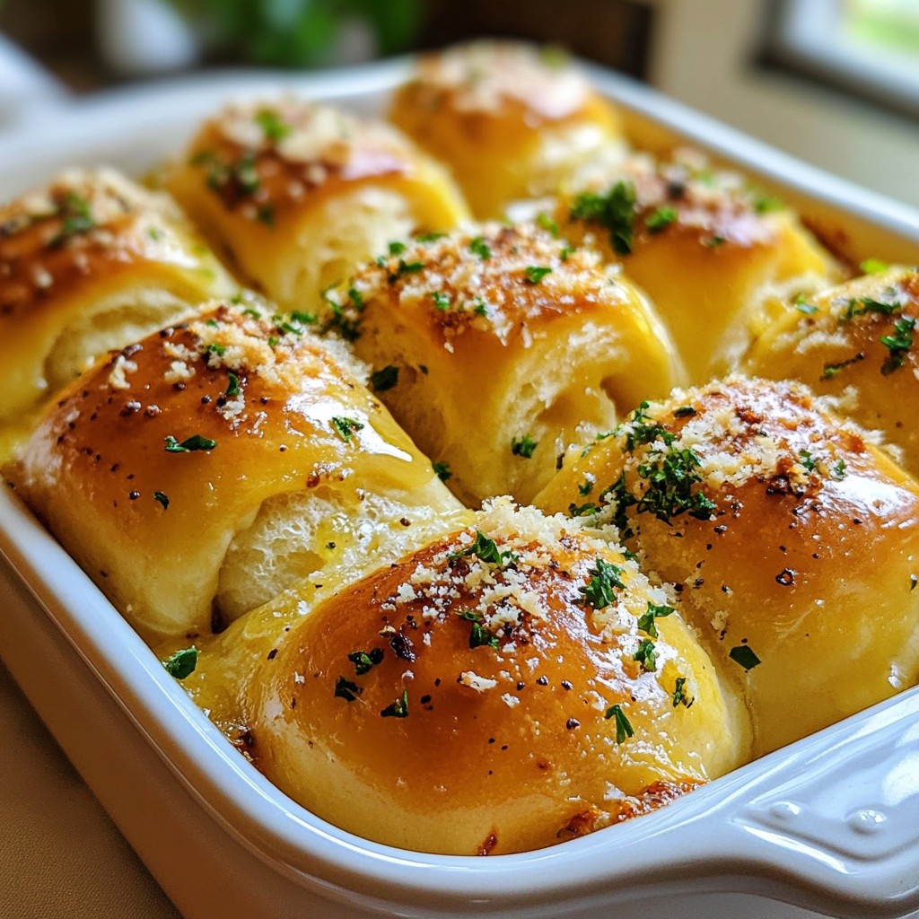 Garlic Parmesan Pull-Apart Rolls Flavorful and Simple