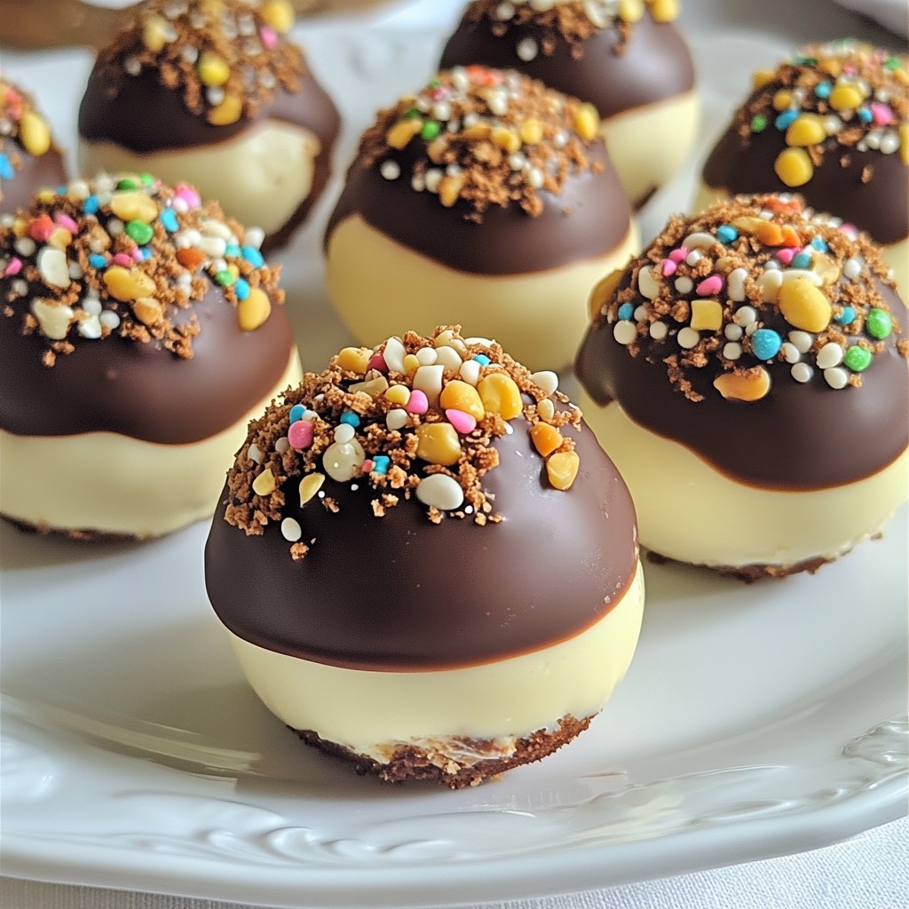 Chocolate Dipped Cheesecake Bites Easy Dessert Treat