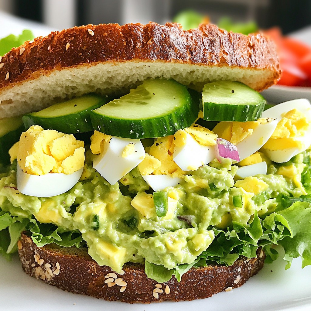 Avocado Egg Salad Sandwiches Easy and Tasty Delight