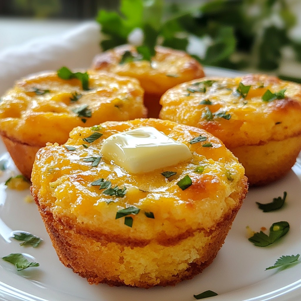 Cheddar Jalapeño Cornbread Muffins Flavorful Delight