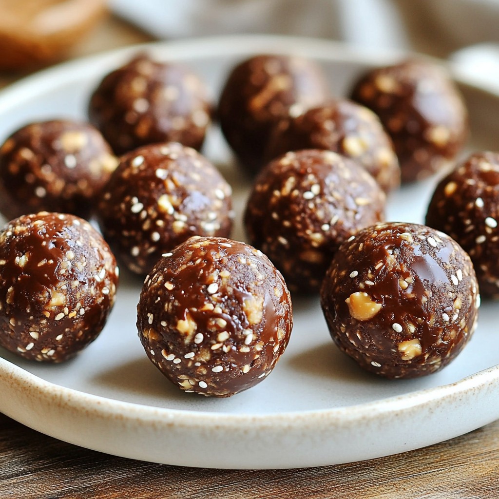 Peanut Butter Chocolate Energy Balls Quick and Easy Snack
