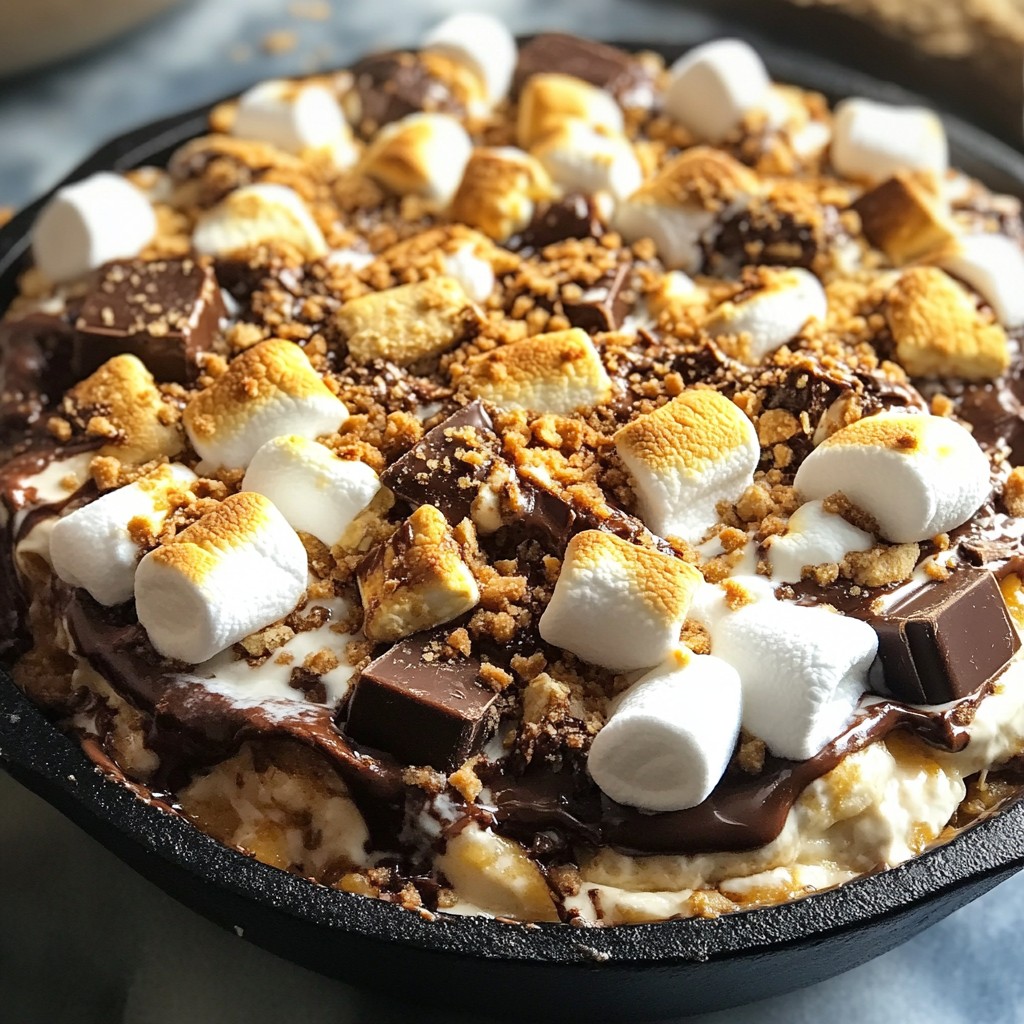 S’mores Cookie Skillet Sweet and Simple Dessert