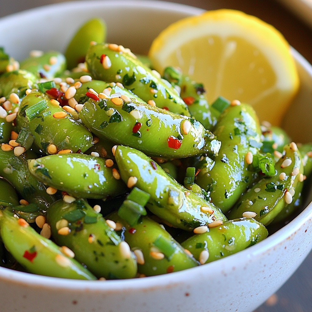 Spicy Garlic Edamame Tasty and Simple Snack Recipe