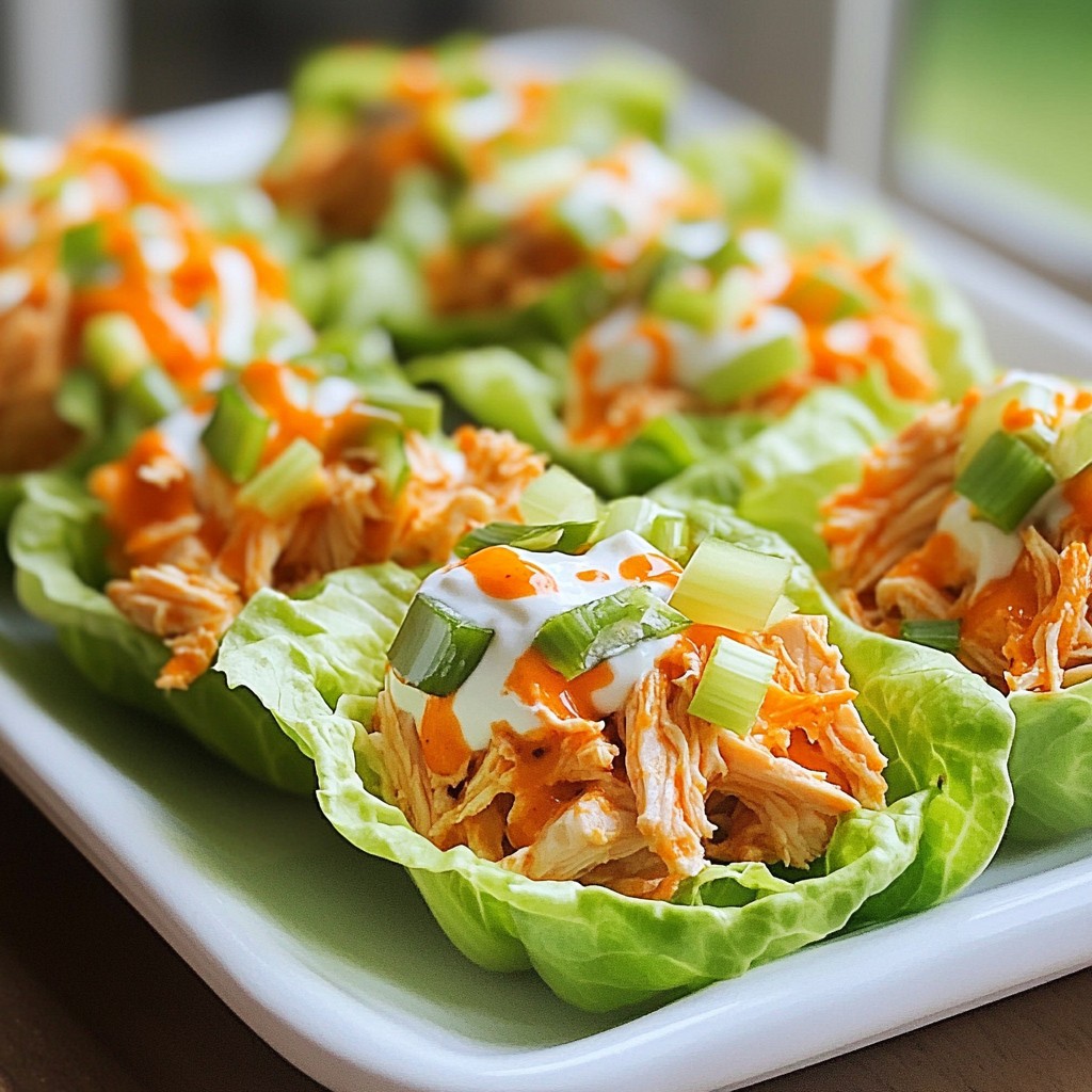 Buffalo Chicken Lettuce Wraps Flavorful and Healthy Meal