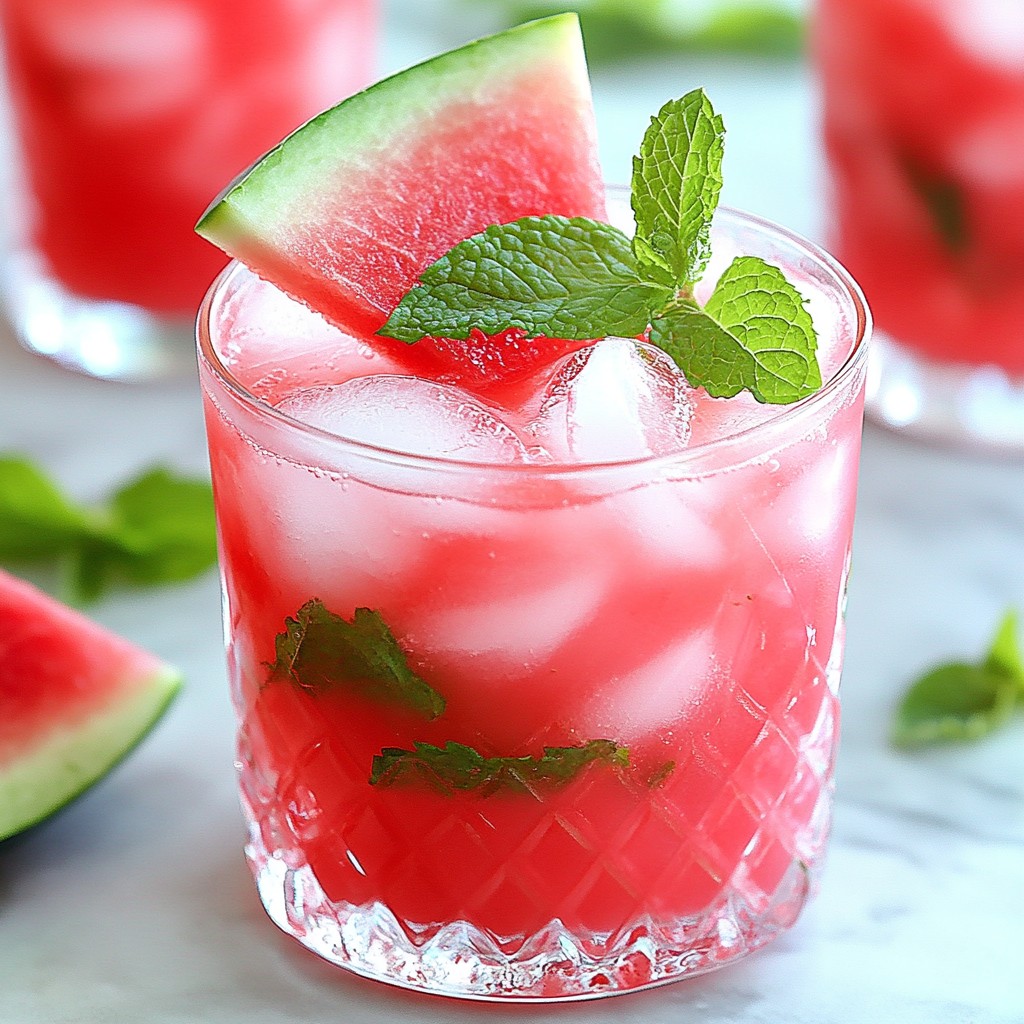 Watermelon Mint Agua Fresca Refreshing Summer Drink