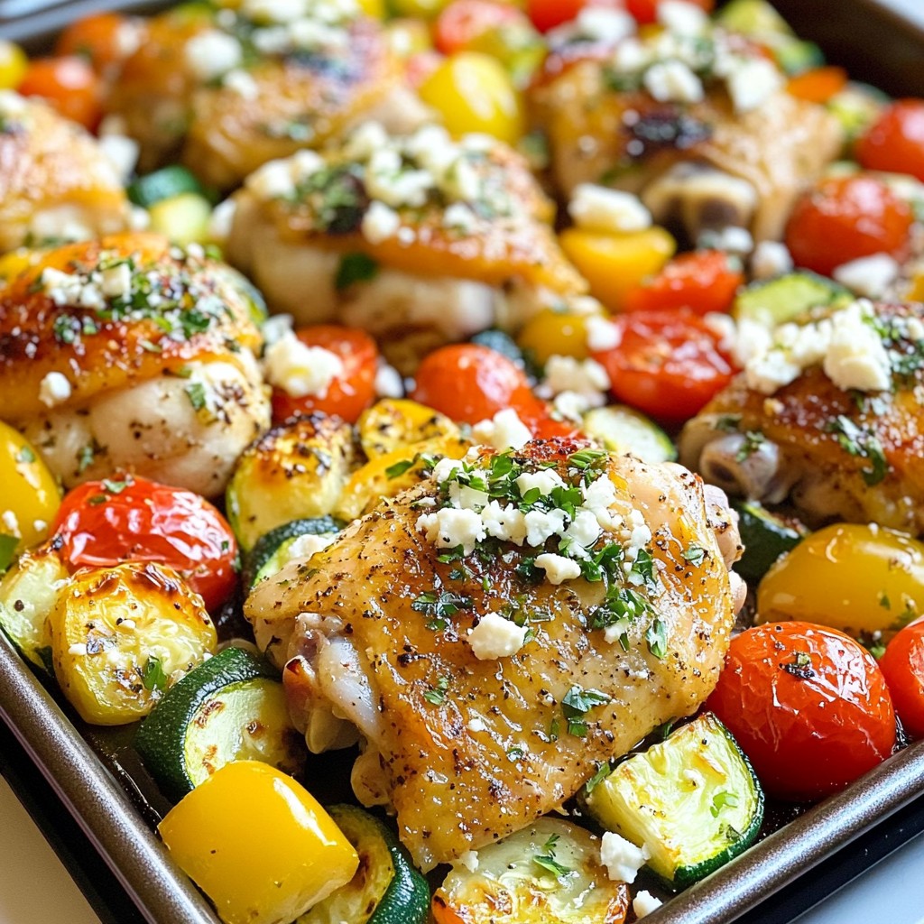 Sheet-Pan Greek Chicken and Veggies Simple Recipe