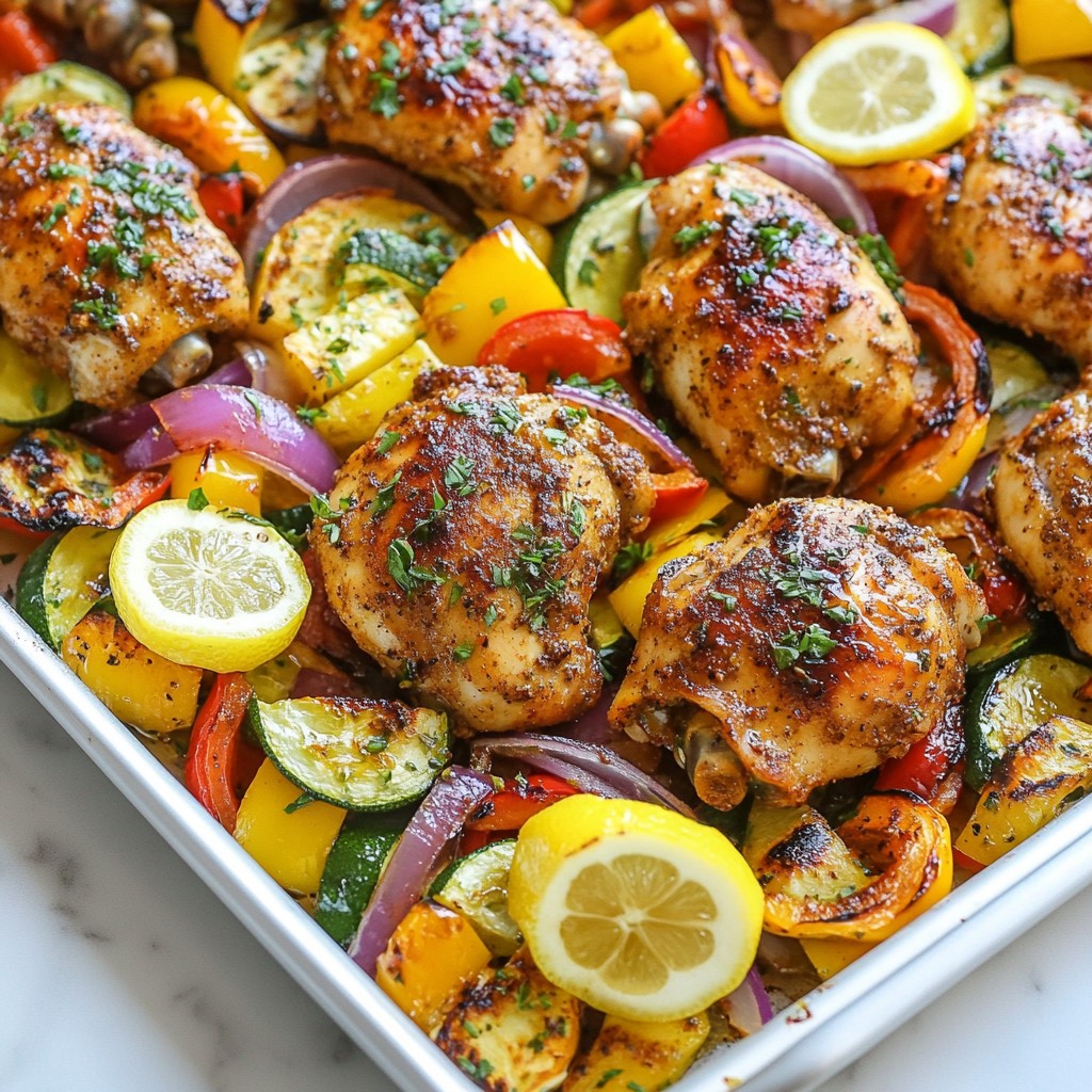 Sheet Pan Chicken Shawarma Flavorful and Easy Recipe