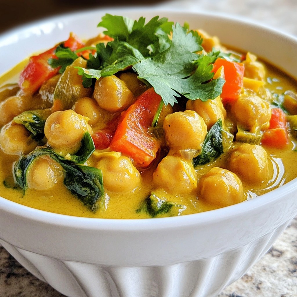 Coconut Curry Chickpeas Flavorful and Simple Dish