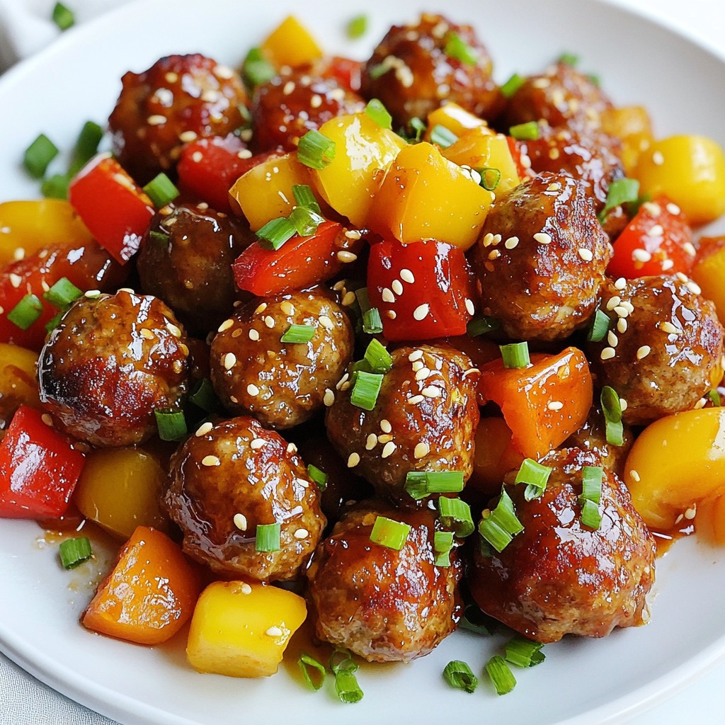 Honey Garlic Meatball Skillet Simple and Tasty Meal