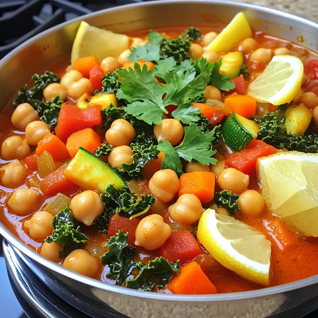Moroccan Chickpea Harissa Stew One Pot Delight